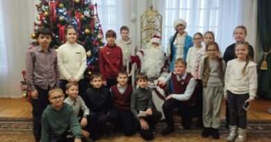 дети и дед мороз