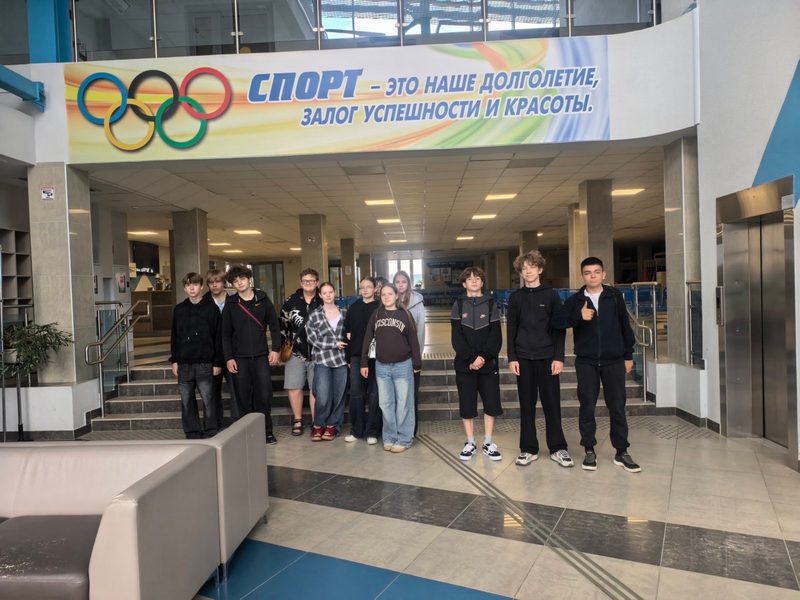 в спорткомплексе